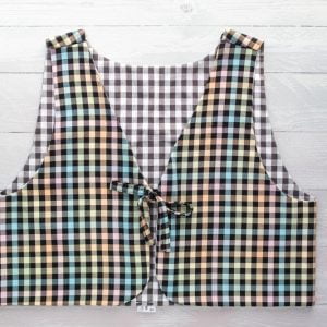 Rainbow Pastel Tartan Vest