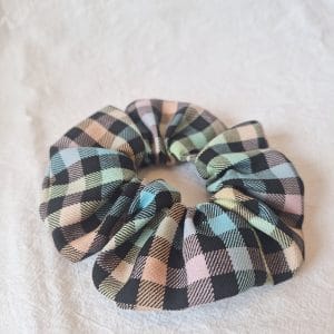 Rainbow Gingham Scrunchie